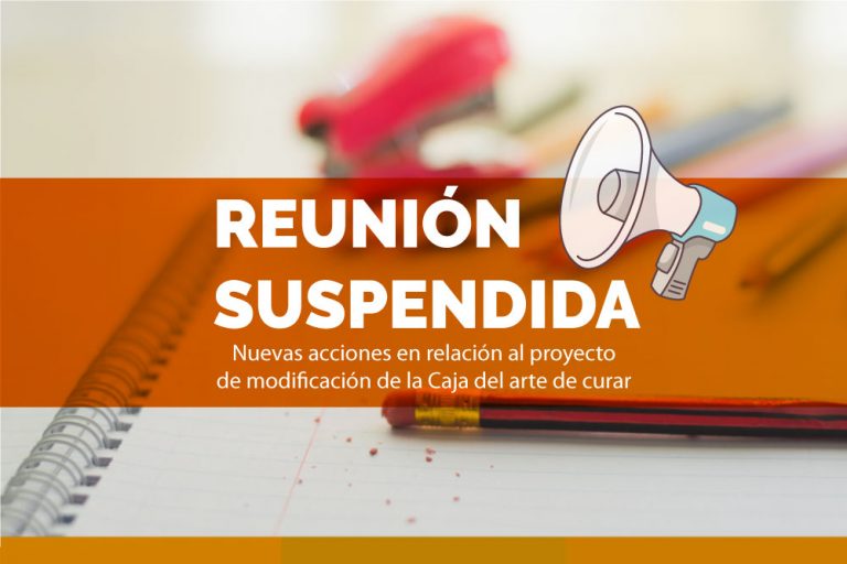 Nuevas acciones en relación al proyecto de modificación de la Caja del arte de curar