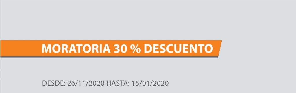 MORATORIA 30% DTO